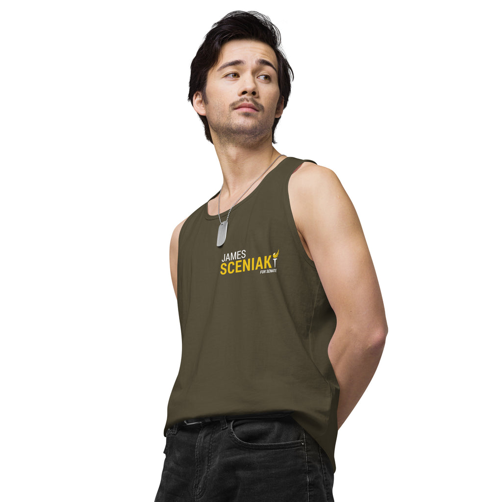 Sceniak for Senate Men’s premium tank top - Proud Libertarian - Sceniak for Senate