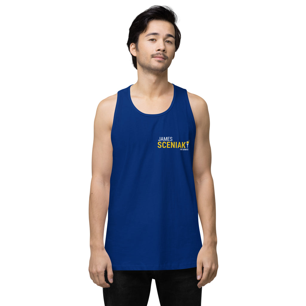 Sceniak for Senate Men’s premium tank top - Proud Libertarian - Sceniak for Senate