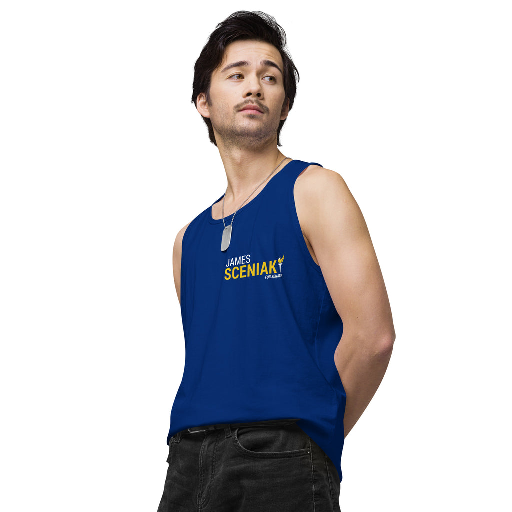 Sceniak for Senate Men’s premium tank top - Proud Libertarian - Sceniak for Senate