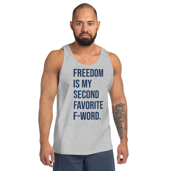 F-Word (Blue) Unisex Tank - Proud Libertarian - People for Liberty