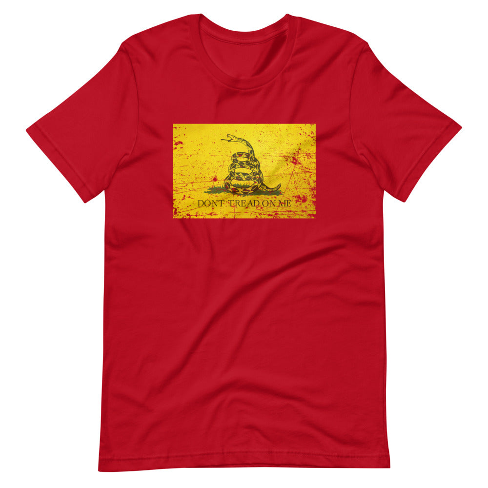 Don't Tread Distressed Short-Sleeve Unisex T-Shirt - Proud Libertarian - Libertarian Frontier