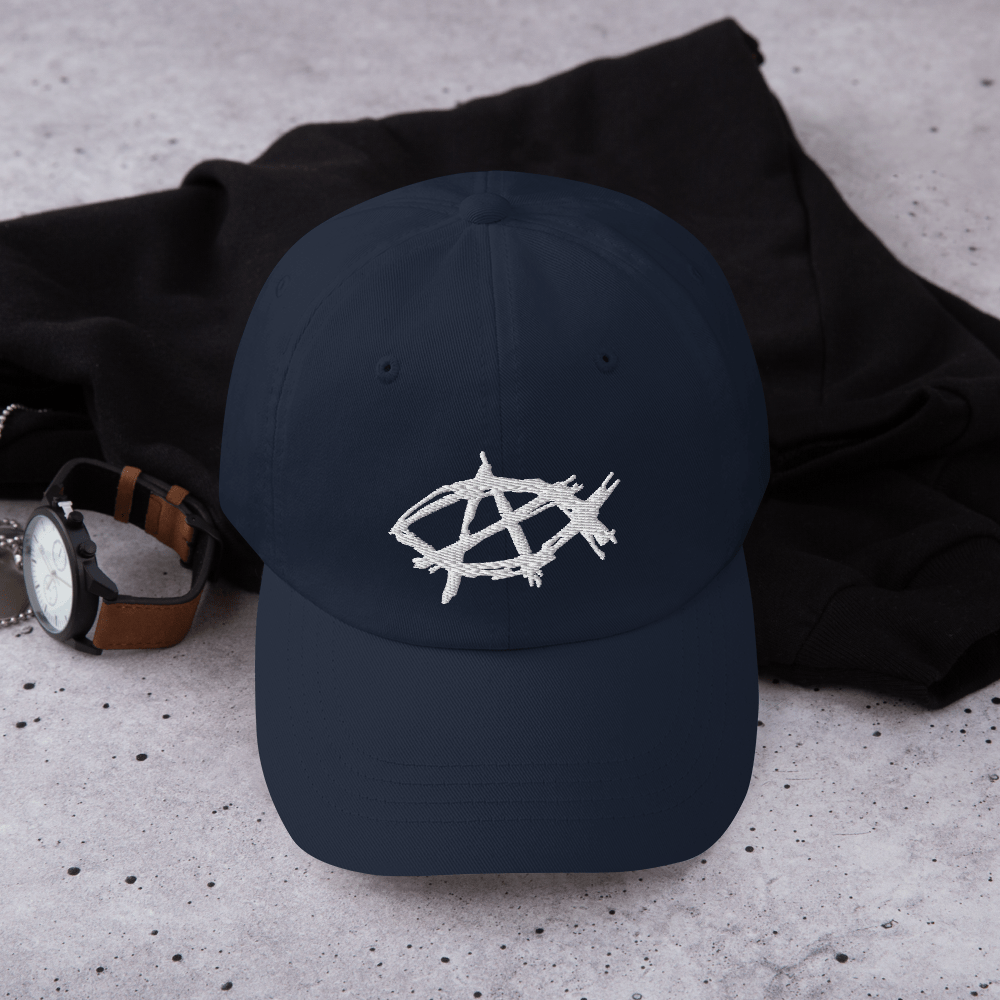 AnarchoChristian Dad hat - Proud Libertarian - AnarchoChristian