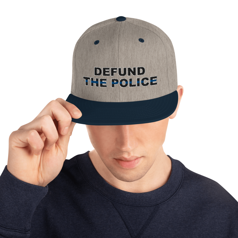 Defund the Police Snapback Hat - Proud Libertarian - Proud Libertarian