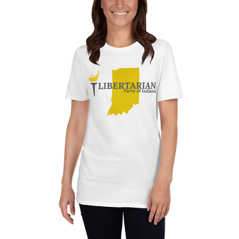 Libertarian Party of Indiana Short-Sleeve Unisex T-Shirt - Proud Libertarian - Libertarian Party of Indiana