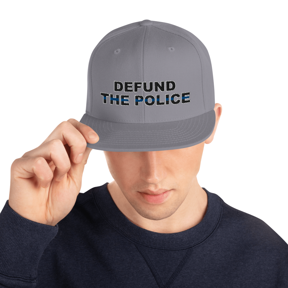 Defund the Police Snapback Hat - Proud Libertarian - Proud Libertarian