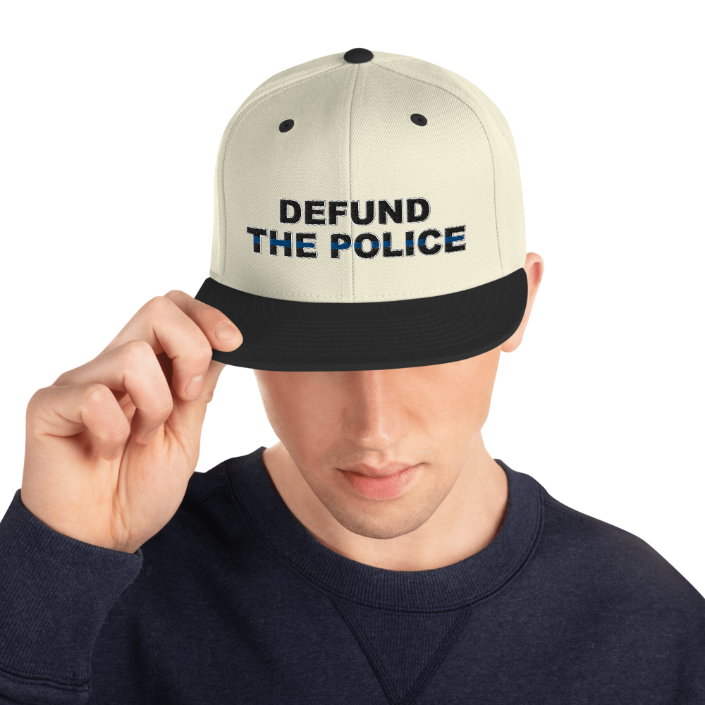 Defund the Police Snapback Hat - Proud Libertarian - Proud Libertarian