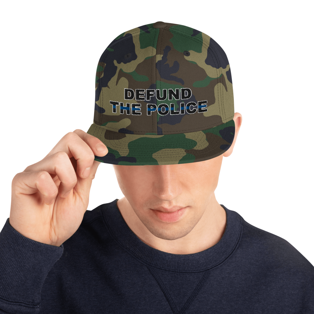 Defund the Police Snapback Hat - Proud Libertarian - Proud Libertarian