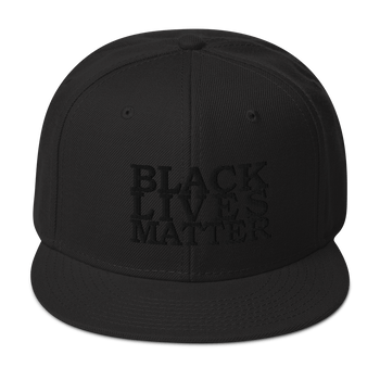 Black Lives Matter Low Contrast Snapback Hat - Proud Libertarian - Proud Libertarian