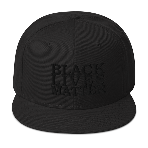 Black Lives Matter Low Contrast Snapback Hat - Proud Libertarian - Proud Libertarian