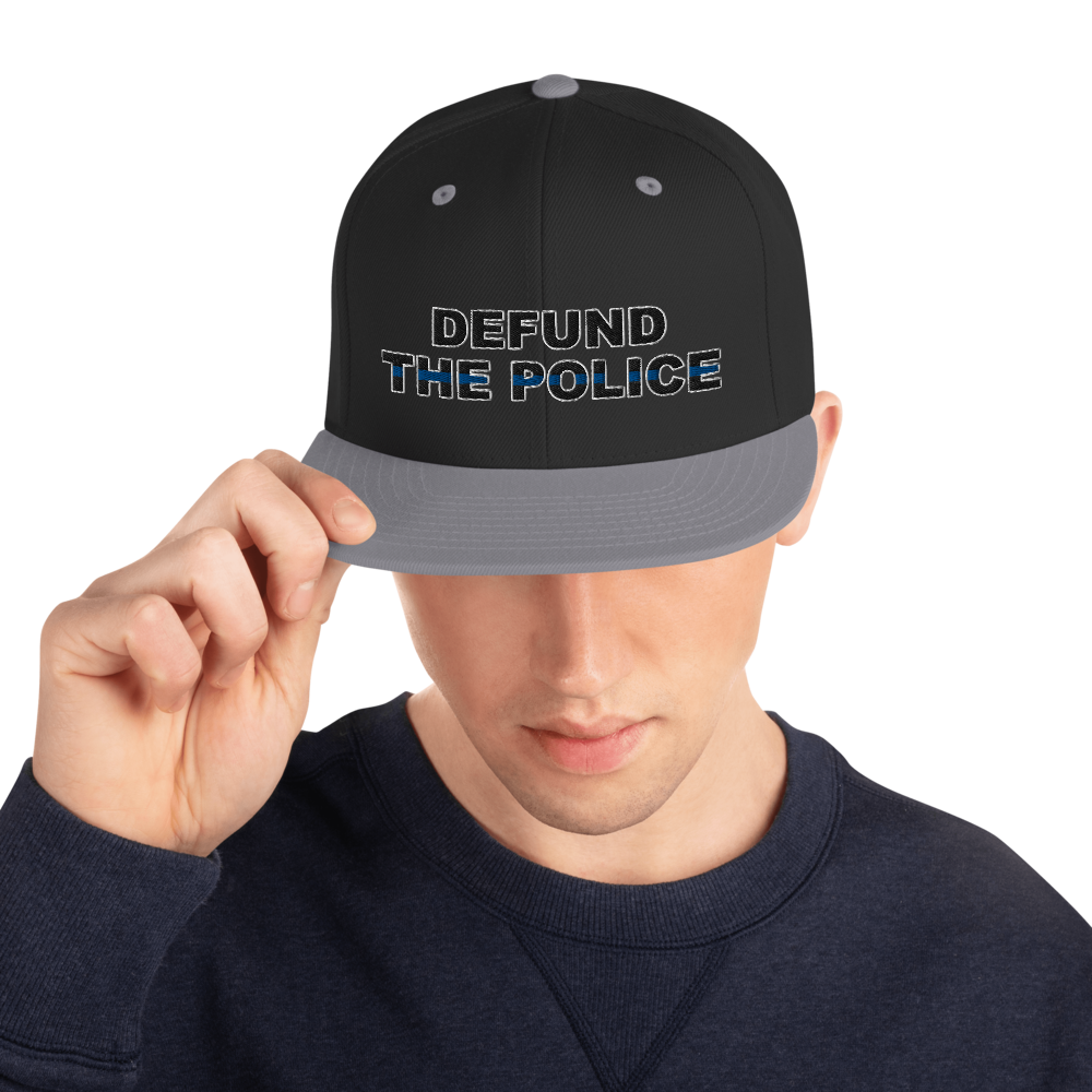Defund the Police Snapback Hat - Proud Libertarian - Proud Libertarian