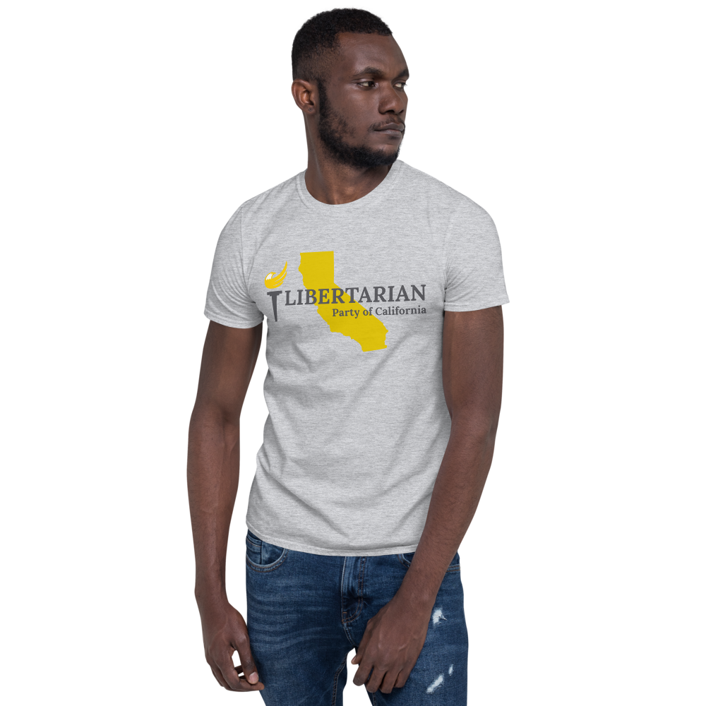 Libertarian Party of California Short-Sleeve Unisex T-Shirt - Proud Libertarian - Proud Libertarian