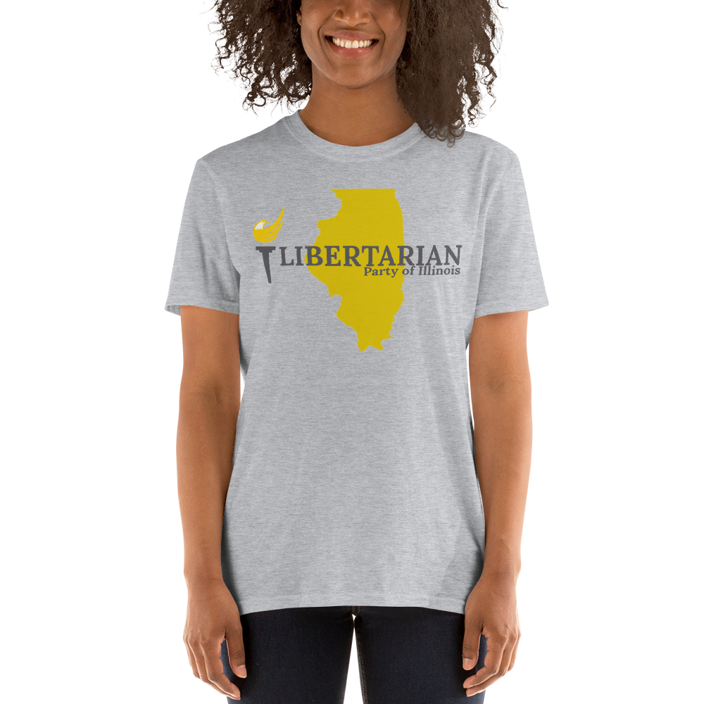 Libertarian Party of Illinois Short-Sleeve Unisex T-Shirt - Proud Libertarian - Proud Libertarian