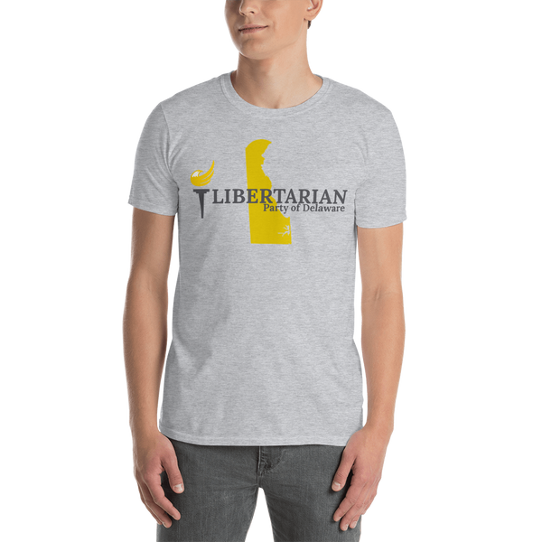 Libertarian Party of Delaware Short-Sleeve Unisex T-Shirt - Proud Libertarian - Proud Libertarian