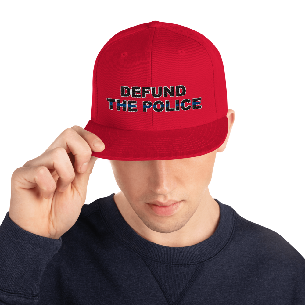 Defund the Police Snapback Hat - Proud Libertarian - Proud Libertarian