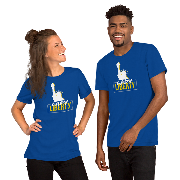 Lady Liberty Short-Sleeve Unisex T-Shirt - Proud Libertarian - Proud Libertarian