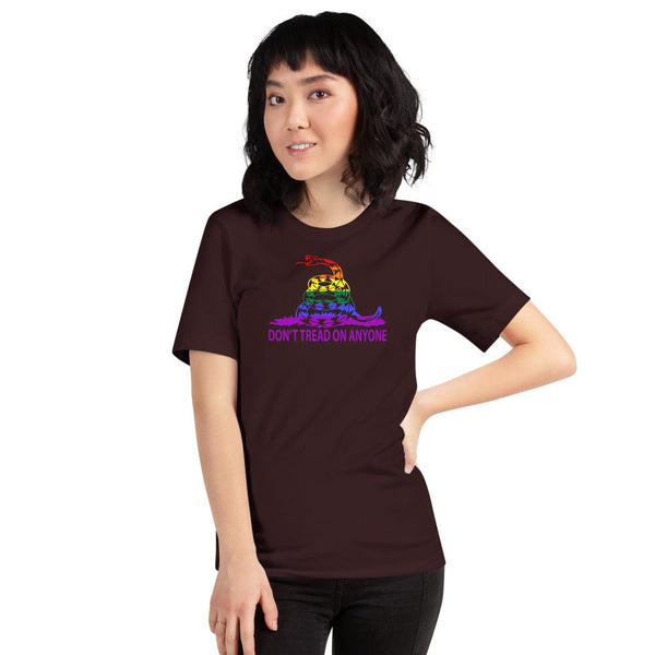 Don't Tread on Anyone LGBTQ Slim-Fit Unisex T-Shirt - Proud Libertarian - Proud Libertarian