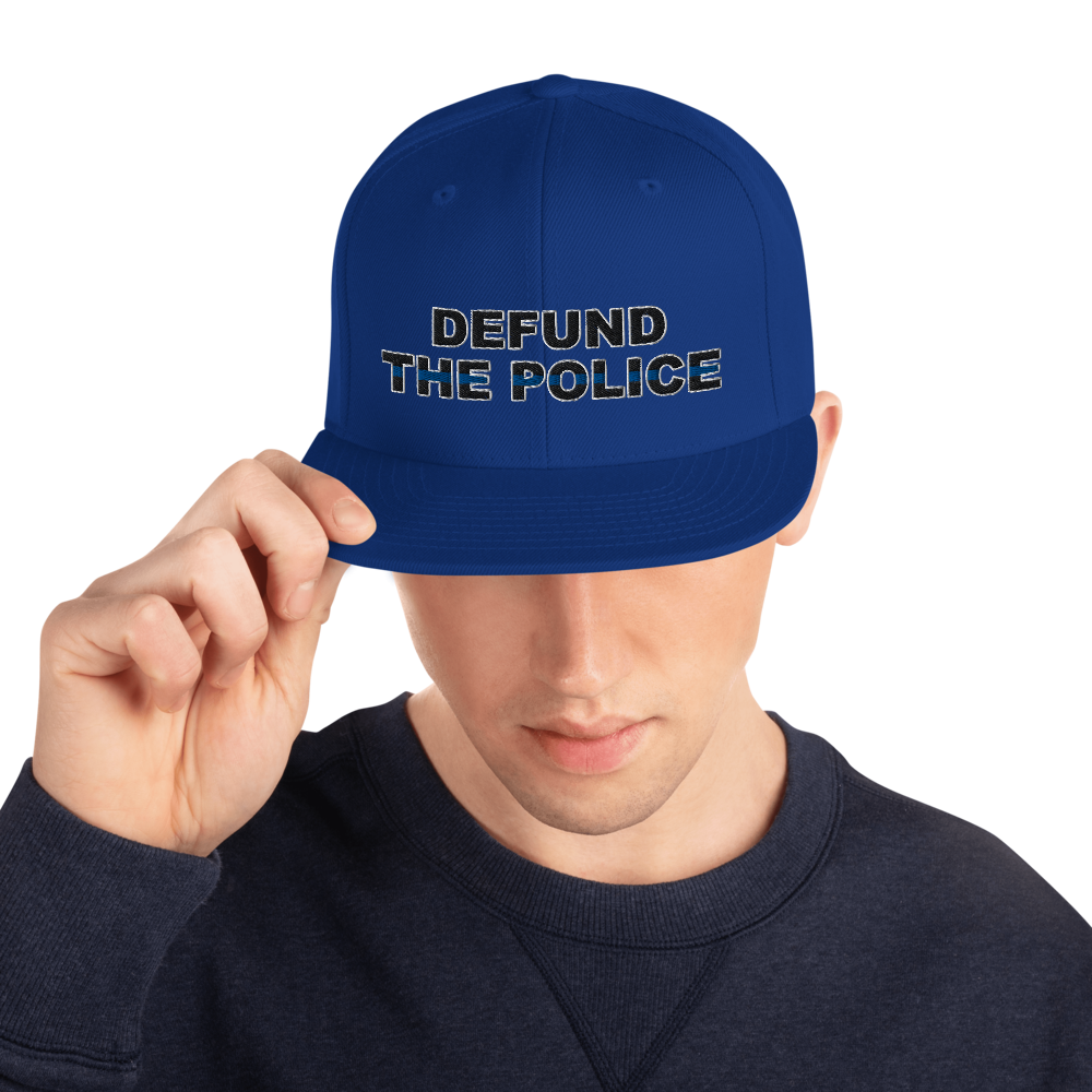 Defund the Police Snapback Hat - Proud Libertarian - Proud Libertarian