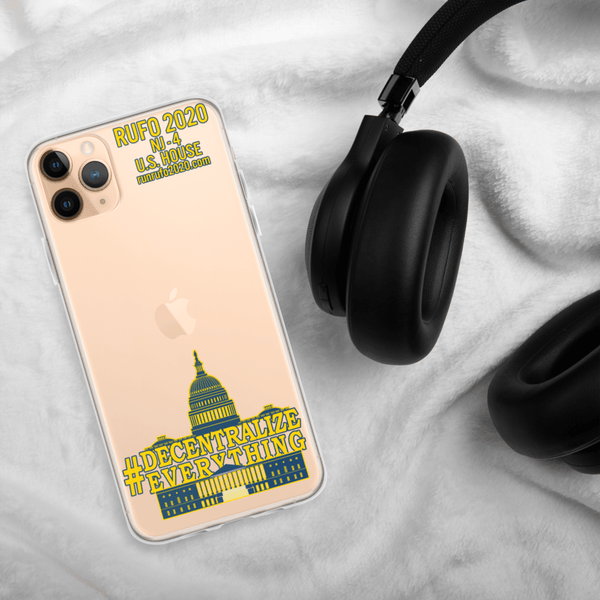 #Decentralize Everything Michael Rufo for Congress iPhone Case - Proud Libertarian - Michael Rufo