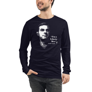 I'm a Liberty Man - Justin Amash Unisex Long Sleeve Tee - Proud Libertarian - Pirate Smile