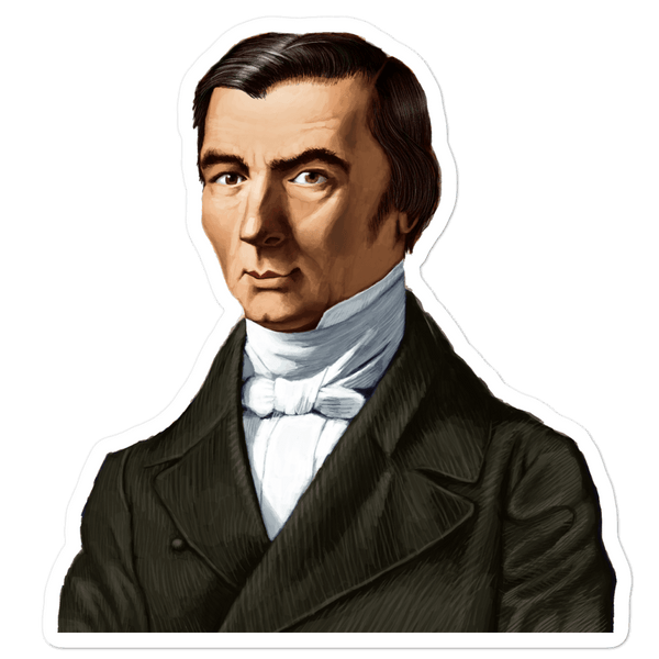 Frederic Bastiat Bubble-free stickers - Proud Libertarian - Proud Libertarian