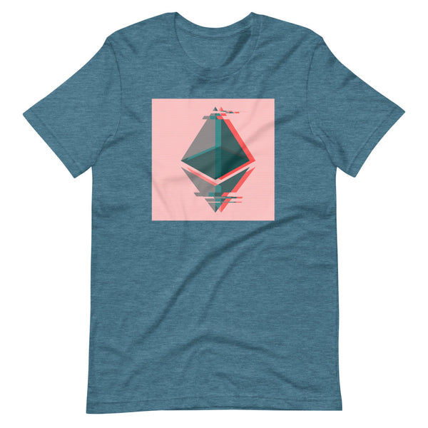 Ethereum3D Short-Sleeve Unisex T-Shirt - Proud Libertarian - Libertarian Frontier