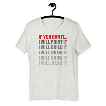 If You Ban It.... Short-Sleeve Slim-Fit T-Shirt - Proud Libertarian - Expressman