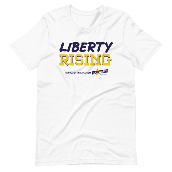 Liberty Rising - Rainwater for Indiana T-Shirt - Proud Libertarian - Donald Rainwater