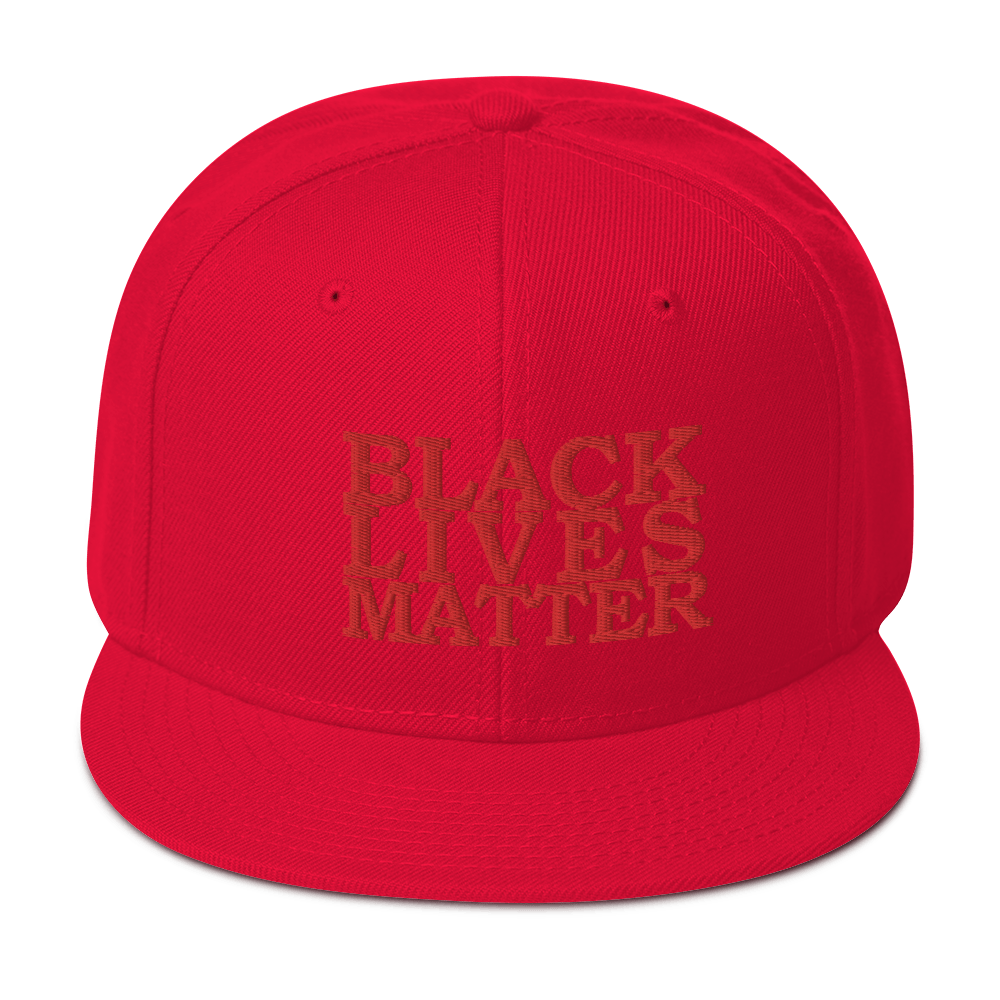 Black Lives Matter Low Contrast Snapback Hat - Proud Libertarian - Proud Libertarian