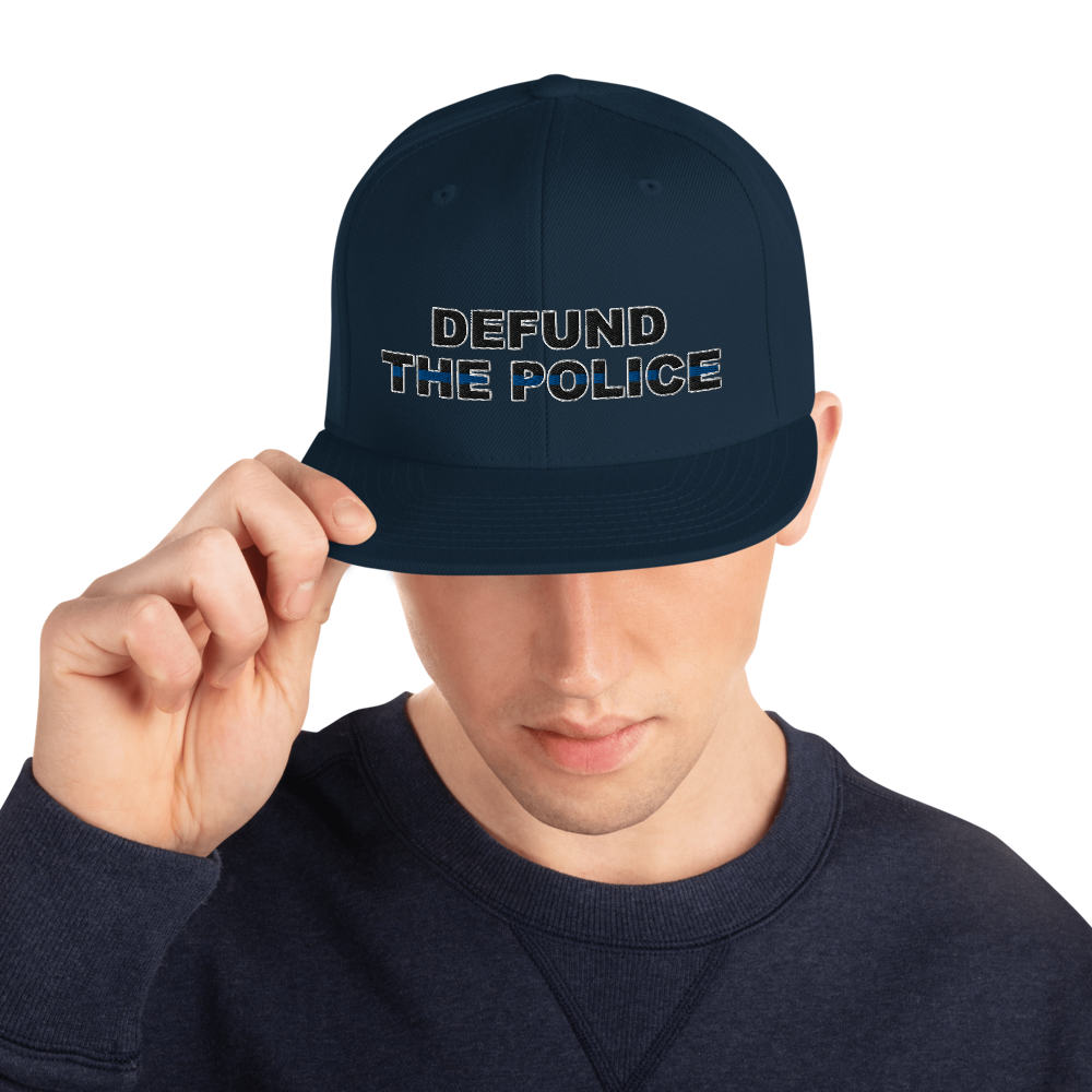 Defund the Police Snapback Hat - Proud Libertarian - Proud Libertarian