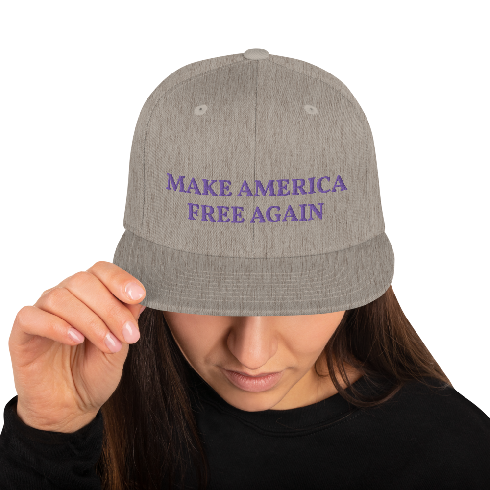 Make America Free Again Snapback Hat - Proud Libertarian - Proud Libertarian