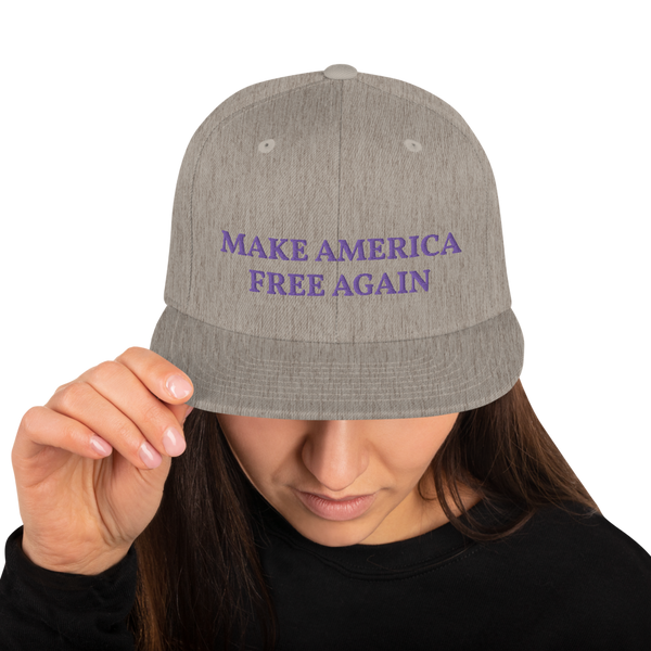 Make America Free Again Snapback Hat - Proud Libertarian - Proud Libertarian