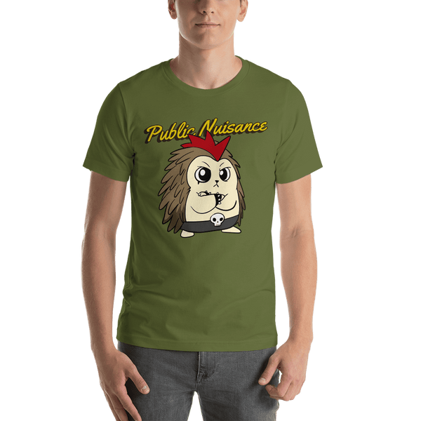 Public Nuisance Angry Libertarian Cartoon Porcupine T-Shirt - Proud Libertarian - Cartoons of Liberty