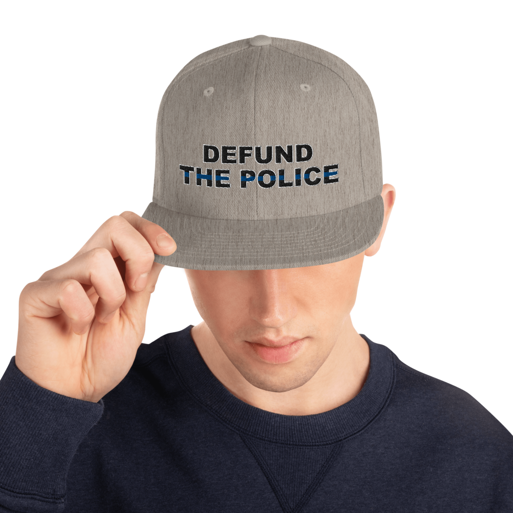 Defund the Police Snapback Hat - Proud Libertarian - Proud Libertarian