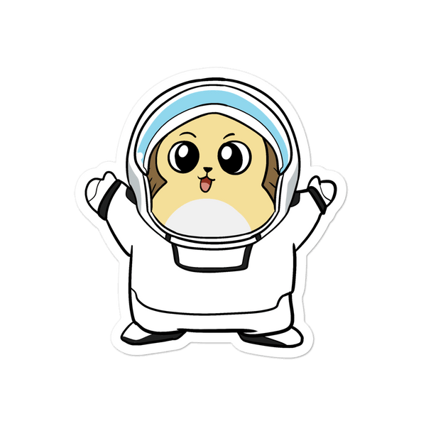 Freedom in Space Cartoon - Bubble-free stickers - Proud Libertarian - Cartoons of Liberty