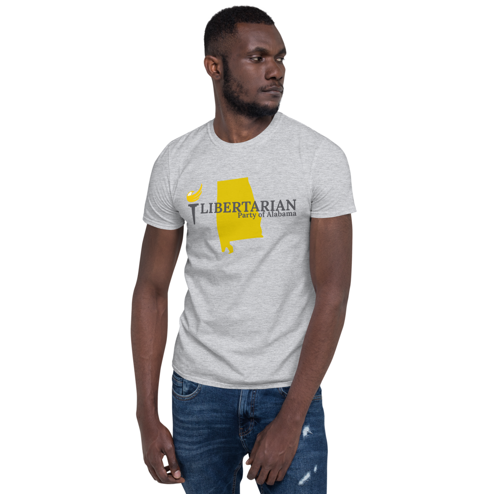 Libertarian Party of Alabama Short-Sleeve Unisex T-Shirt - Proud Libertarian - Libertarian Party of Alabama