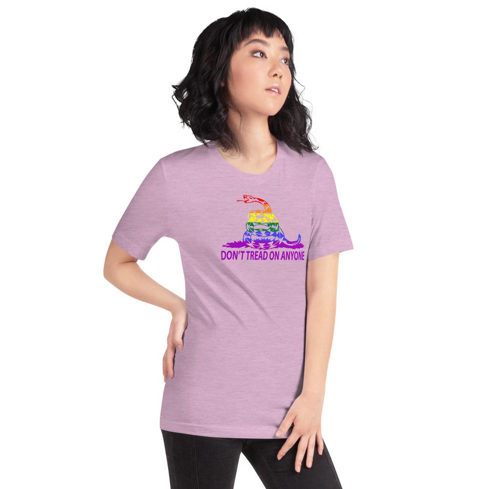 Don't Tread on Anyone LGBTQ Slim-Fit Unisex T-Shirt - Proud Libertarian - Proud Libertarian