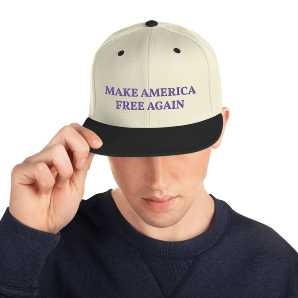 Make America Free Again Snapback Hat - Proud Libertarian - Proud Libertarian