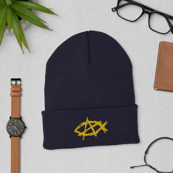 AnarchoChristian Cuffed Beanie - Proud Libertarian - AnarchoChristian