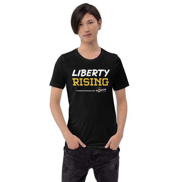 Liberty Rising - Rainwater for Indiana T-Shirt - Proud Libertarian - Donald Rainwater