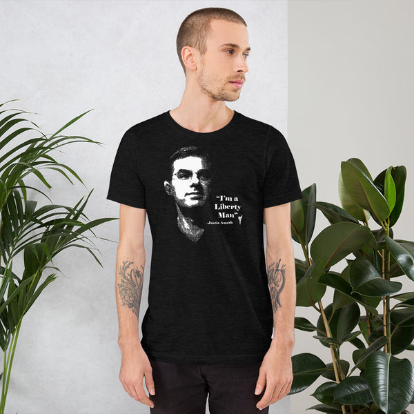 I'm a Liberty Man - Justin Amash Short-Sleeve Unisex T-Shirt - Proud Libertarian - Pirate Smile