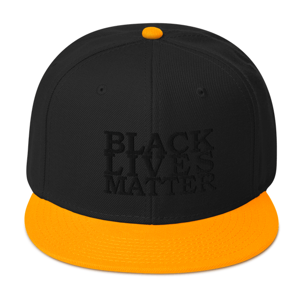 Black Lives Matter Low Contrast Snapback Hat - Proud Libertarian - Proud Libertarian