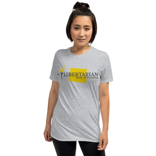 Libertarian Party of Wyoming Short-Sleeve Unisex T-Shirt - Proud Libertarian - Proud Libertarian