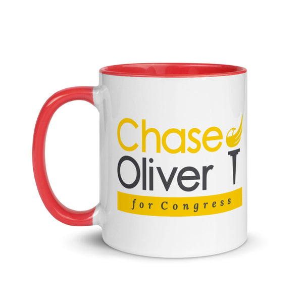 Chase Oliver For Congress Mug with Color Inside - Proud Libertarian
