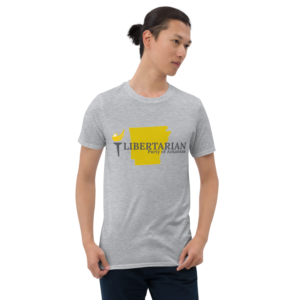 Libertarian Party of Arkansas Short-Sleeve Unisex T-Shirt - Proud Libertarian - Proud Libertarian