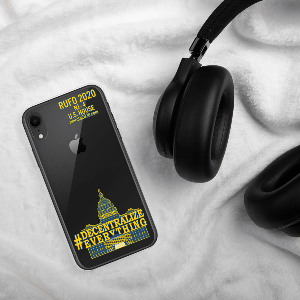 #Decentralize Everything Michael Rufo for Congress iPhone Case - Proud Libertarian - Michael Rufo