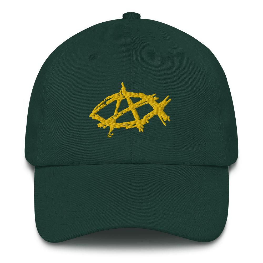 AnarchoChristian Dad hat - Proud Libertarian - AnarchoChristian