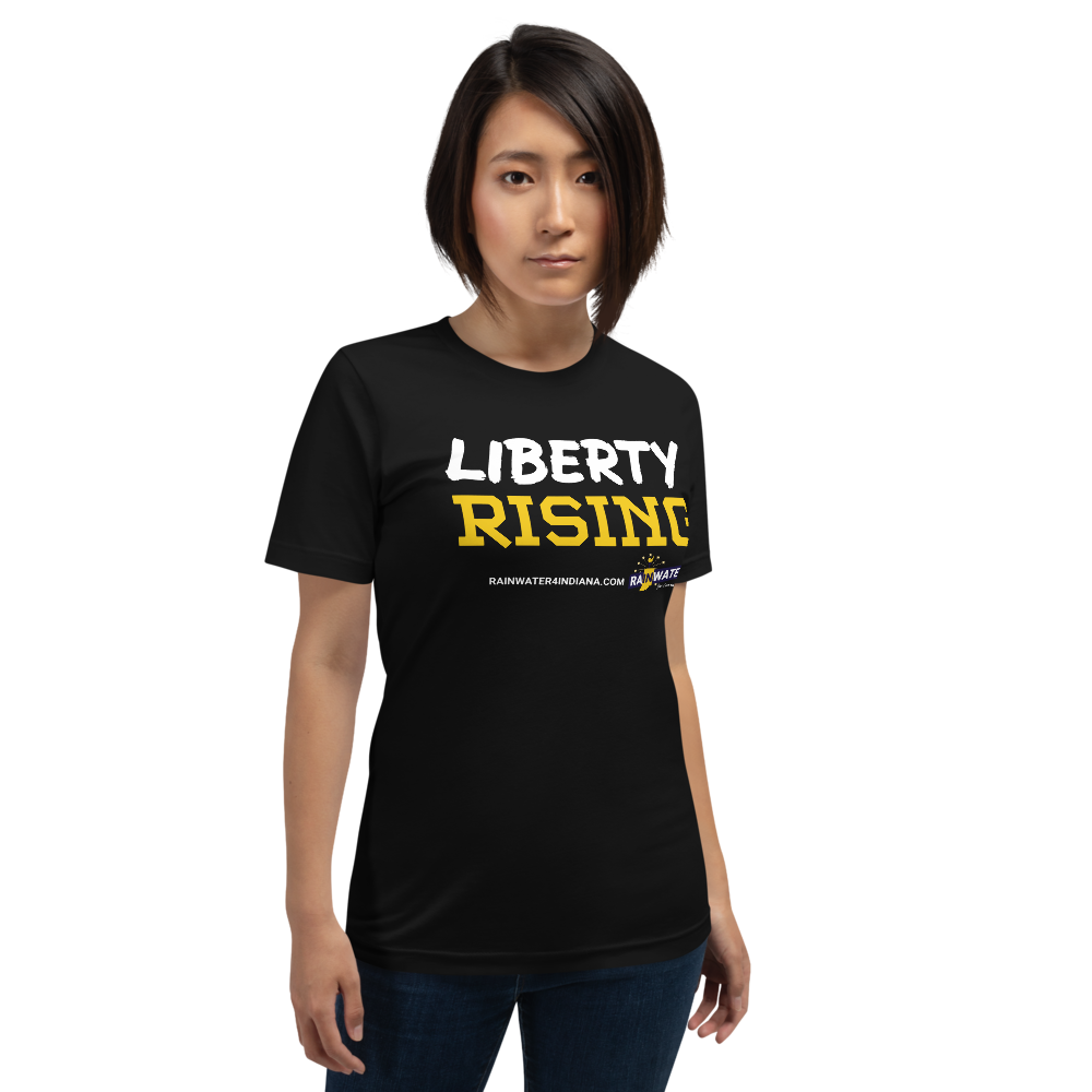 Liberty Rising - Rainwater for Indiana T-Shirt - Proud Libertarian - Donald Rainwater