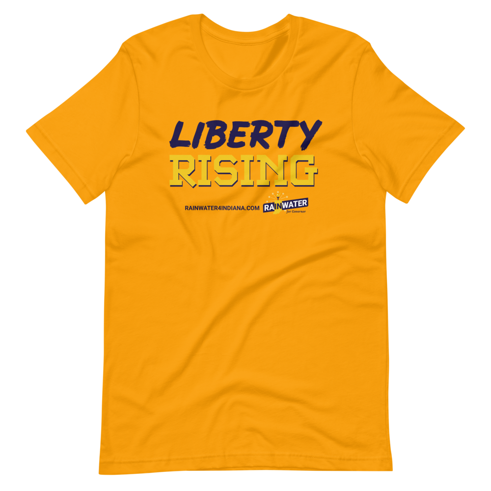 Liberty Rising - Rainwater for Indiana T-Shirt - Proud Libertarian - Donald Rainwater