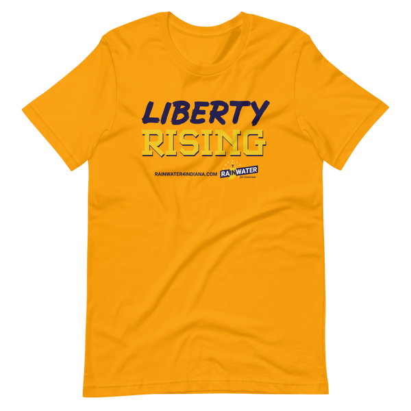 Liberty Rising - Rainwater for Indiana T-Shirt - Proud Libertarian - Donald Rainwater