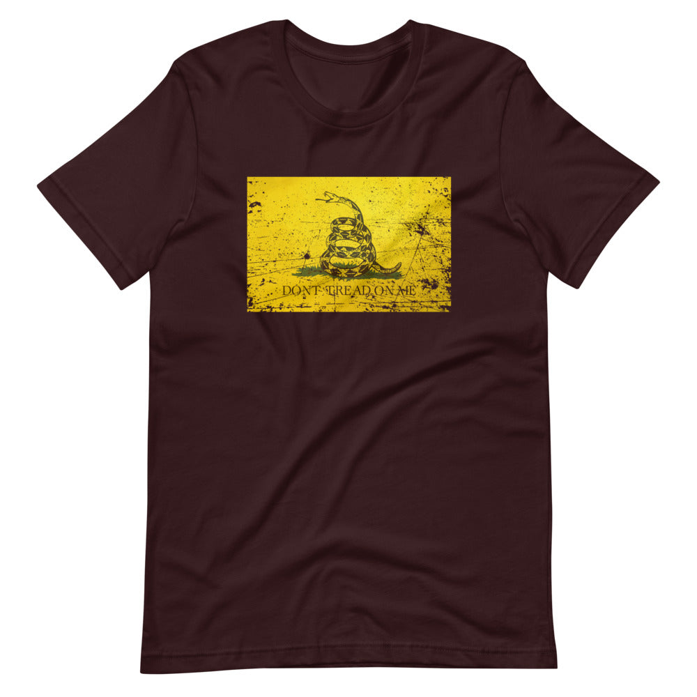 Don't Tread Distressed Short-Sleeve Unisex T-Shirt - Proud Libertarian - Libertarian Frontier